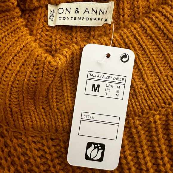 NWT Jon & Anna Women’s Brown Pullover Sweater Medium - Picture 3 of 4